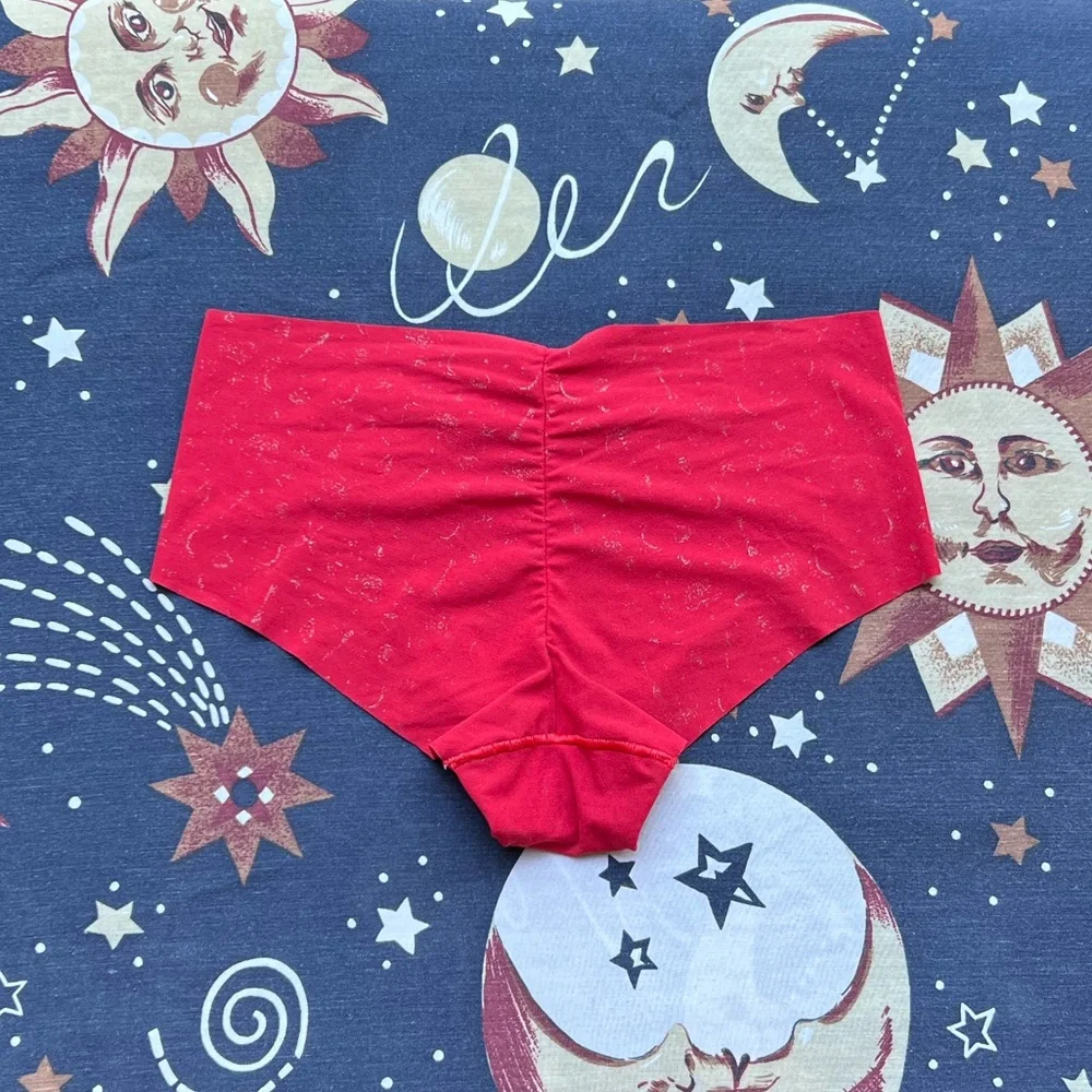 FREE WITH ANY PURCHASE! Victoria’s Secret Red Poly Ruched Hiphugger Panties XS - Picture 1 of 6